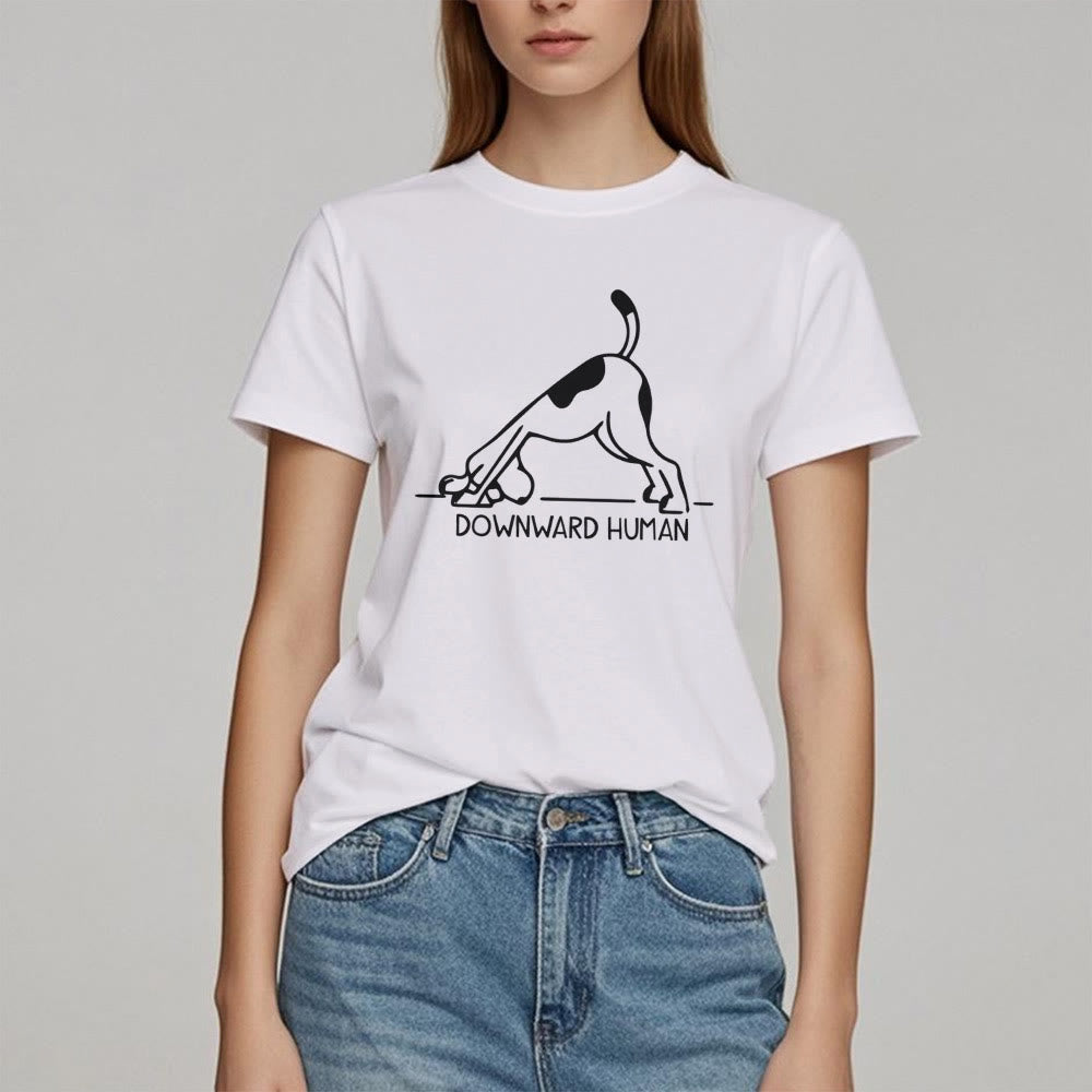 Maglietta con stampa "Olivenorma Dog Yoga Meditation"