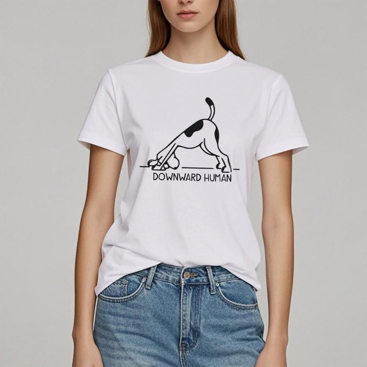 Maglietta con stampa "Olivenorma Dog Yoga Meditation"