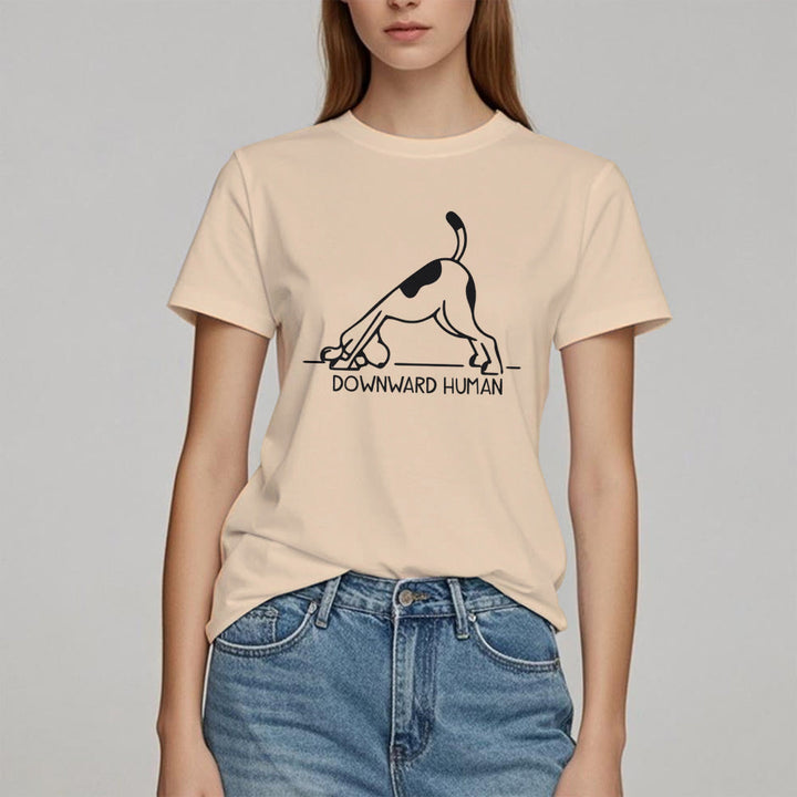 Maglietta con stampa "Olivenorma Dog Yoga Meditation"