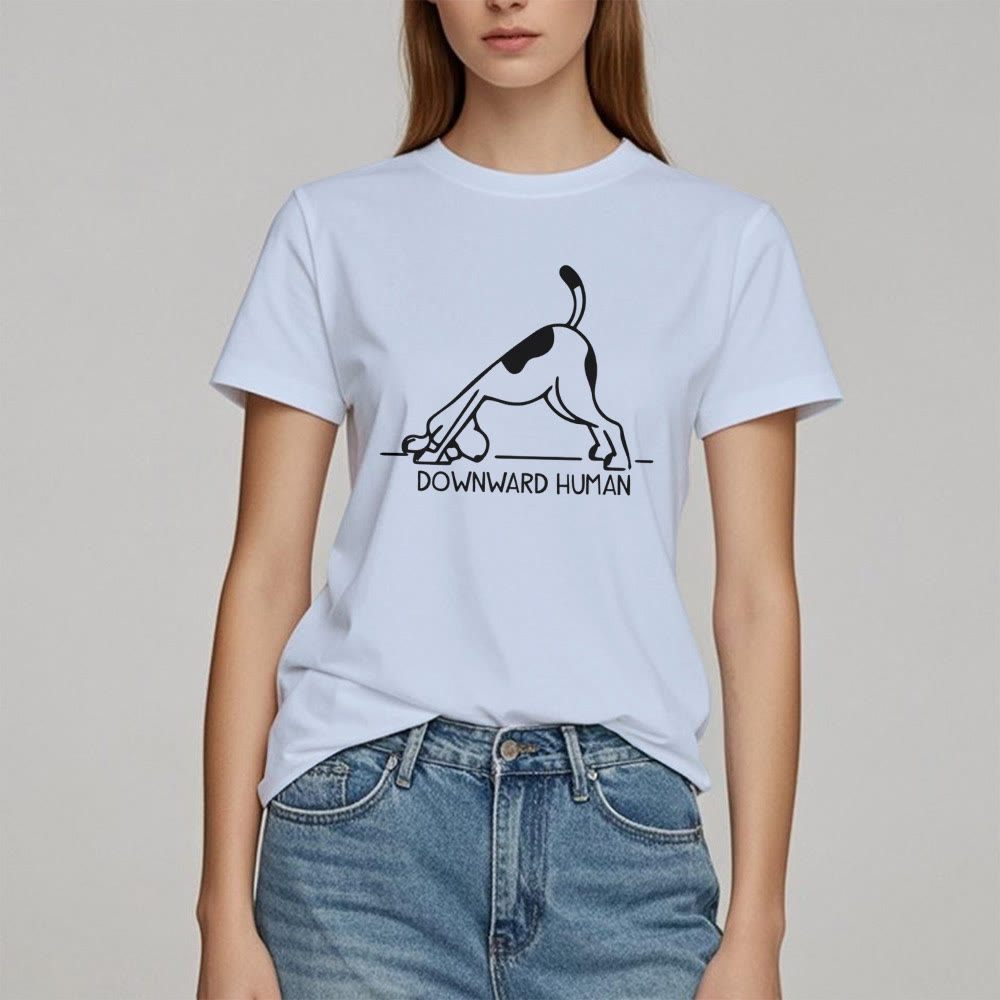 Maglietta con stampa "Olivenorma Dog Yoga Meditation"