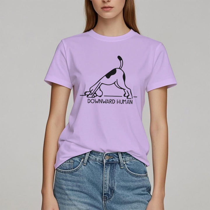 Maglietta con stampa "Olivenorma Dog Yoga Meditation"