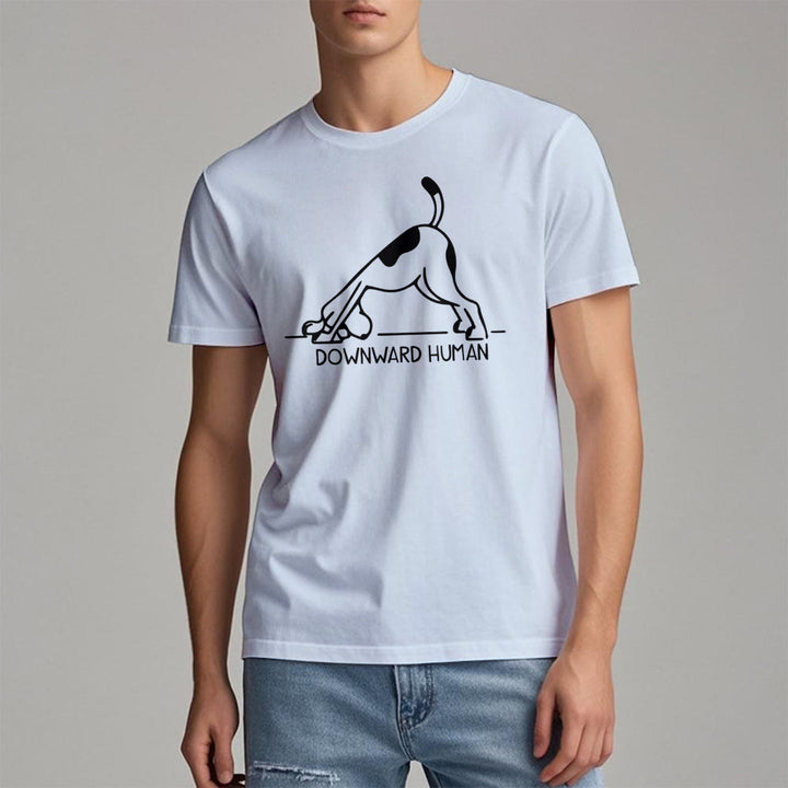 Maglietta con stampa "Olivenorma Dog Yoga Meditation"