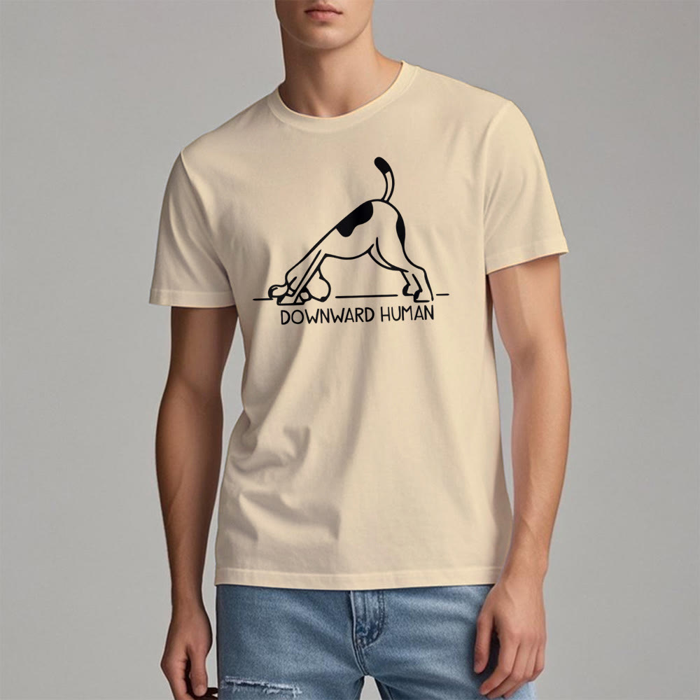 Maglietta con stampa "Olivenorma Dog Yoga Meditation"