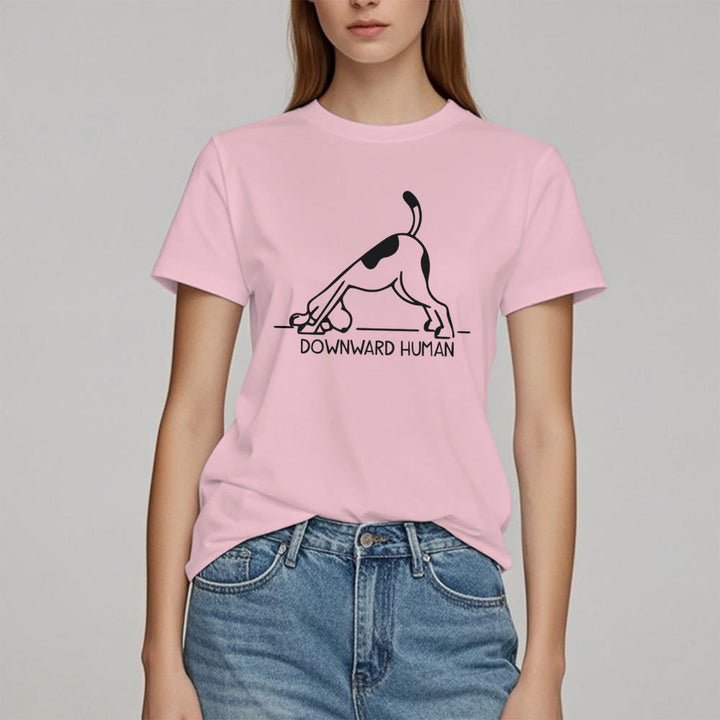 Maglietta con stampa "Olivenorma Dog Yoga Meditation"