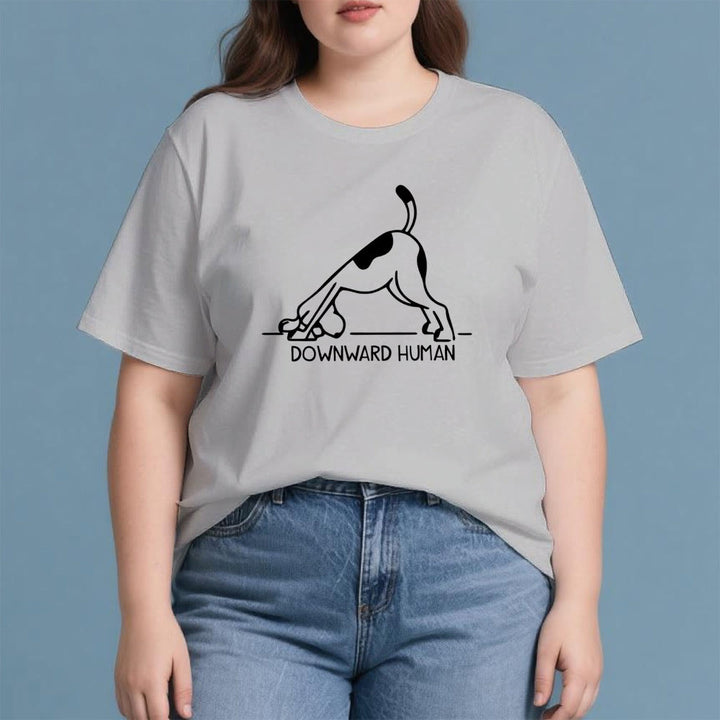 Maglietta con stampa "Olivenorma Dog Yoga Meditation"