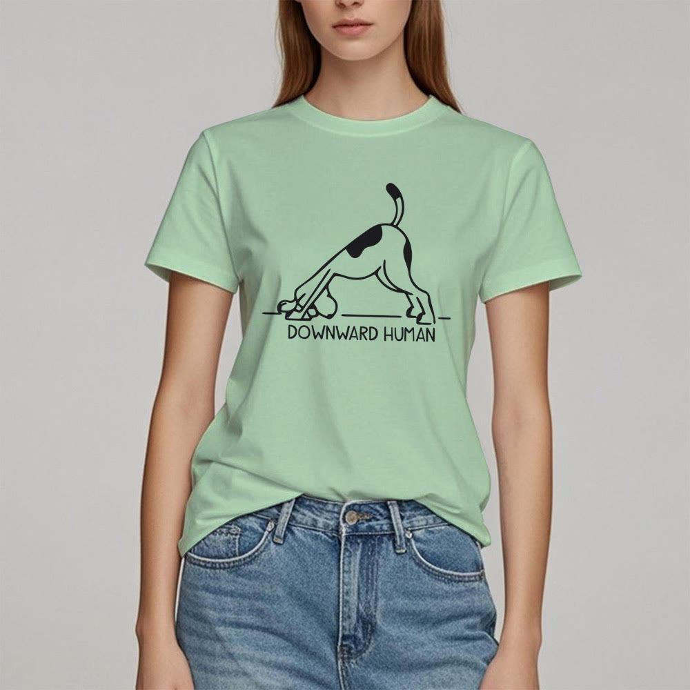 Maglietta con stampa "Olivenorma Dog Yoga Meditation"