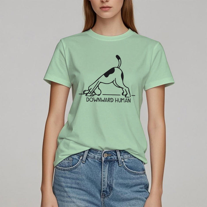 Maglietta con stampa "Olivenorma Dog Yoga Meditation"