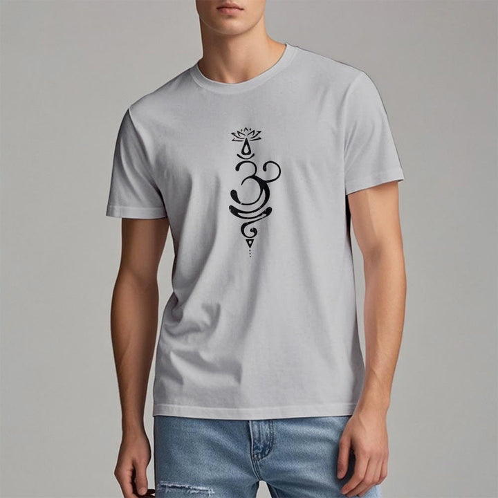 T-shirt Olivenorma OM Lotus Chakra Symbol