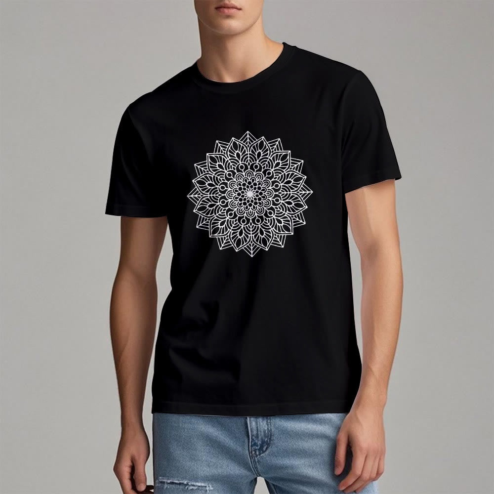 Maglietta Olivenorma Flower Mandala Lotus - image 8