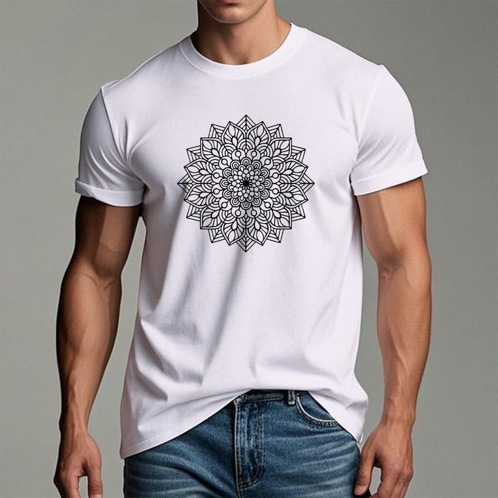 Maglietta Olivenorma Flower Mandala Lotus - image 3