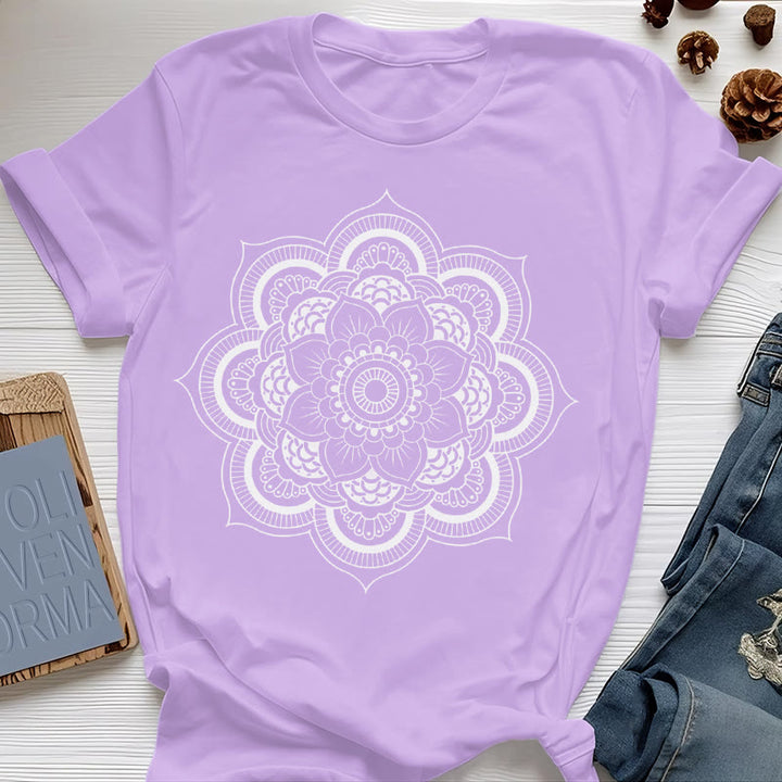Maglietta Olivenorma Mandala Lotus - Viola - 2XL - image 20