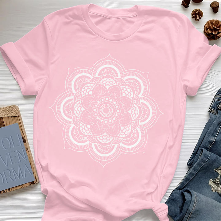 Maglietta Olivenorma Mandala Lotus - Rosa - 2XL - image 17