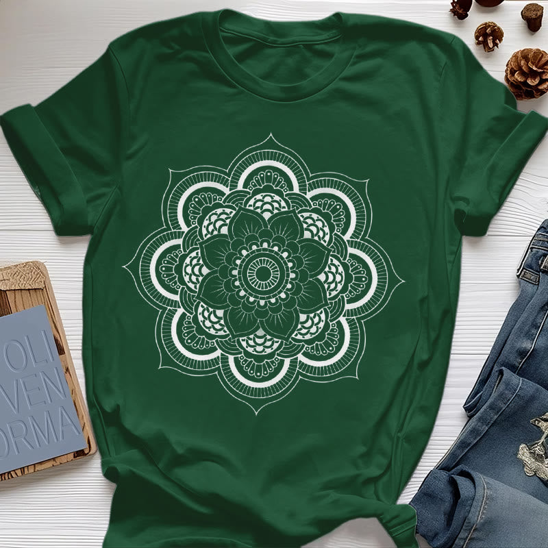 Maglietta Olivenorma Mandala Lotus