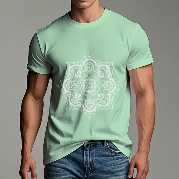 Maglietta Olivenorma Mandala Lotus - Verde scuro - 2XL - image 26