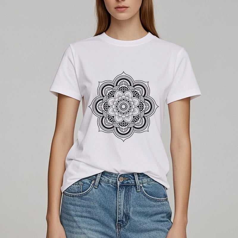 Maglietta Olivenorma Mandala Lotus