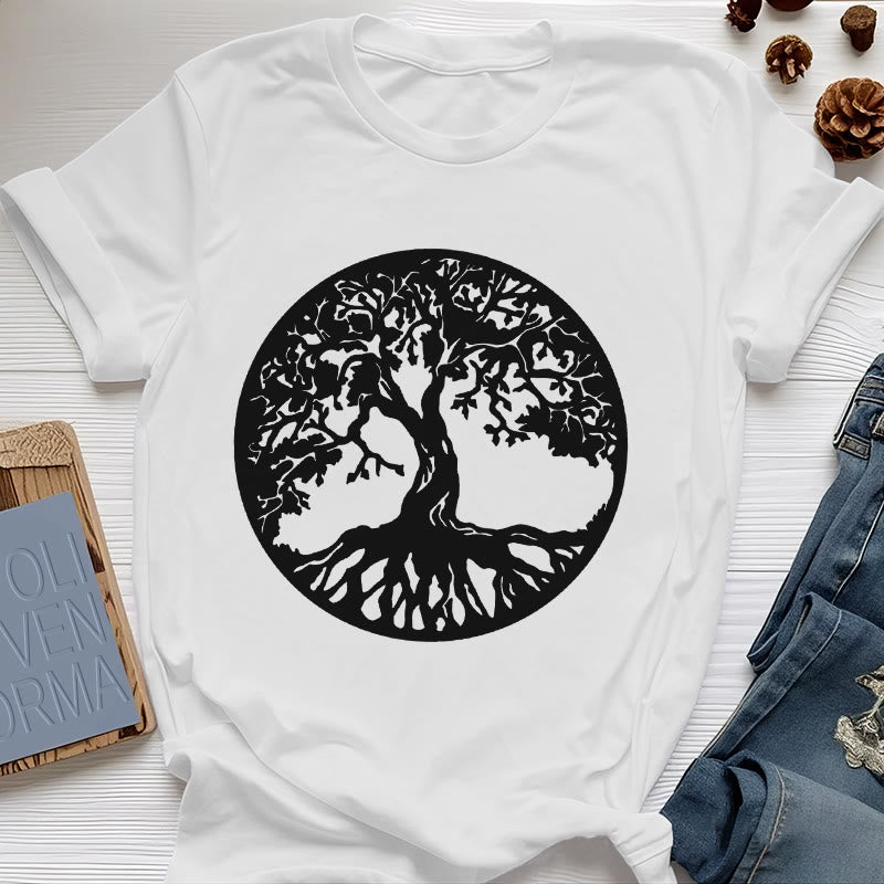 Maglietta Olivenorma Circle Albero della Vita - Bianco - 2XL - image 7