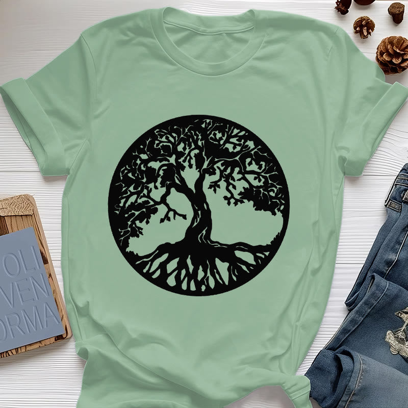 Maglietta Olivenorma Circle Albero della Vita - Verde chiaro - 2XL - image 25