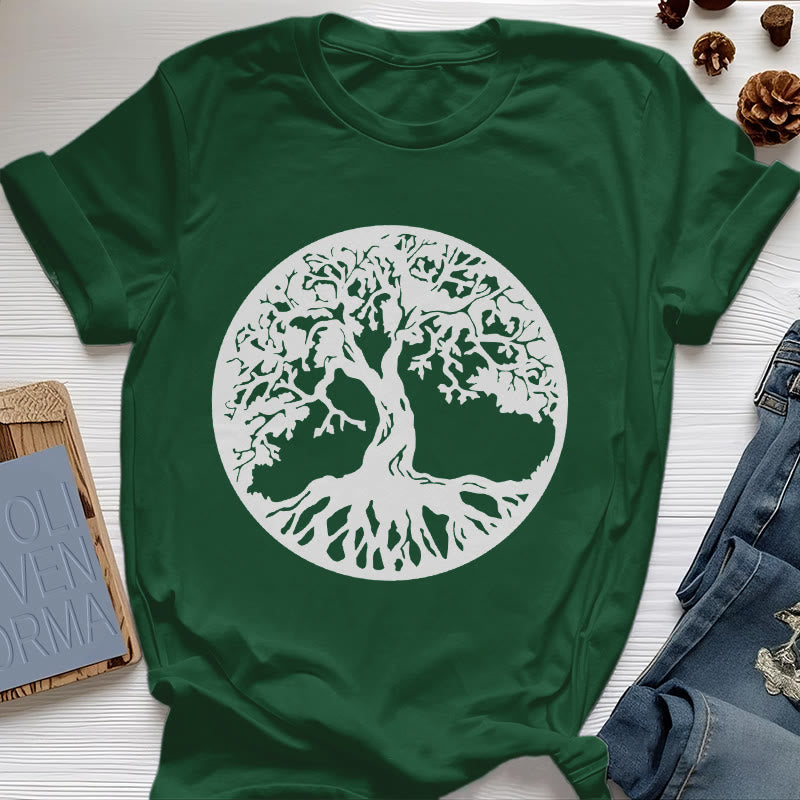 Maglietta Olivenorma Circle Albero della Vita - Verde scuro - 2XL - image 27