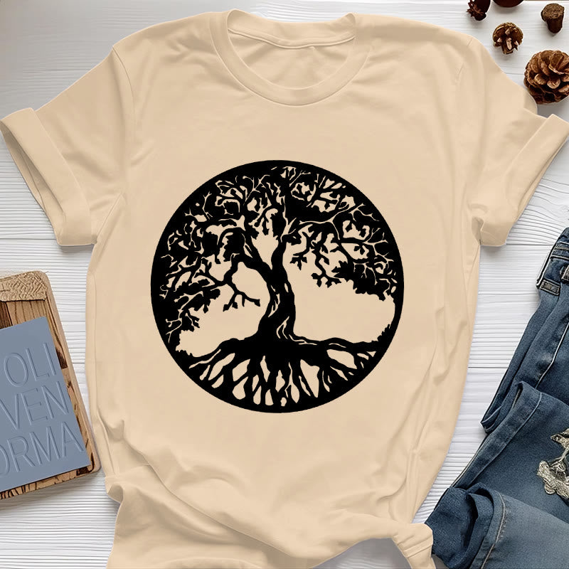 Maglietta Olivenorma Circle Albero della Vita