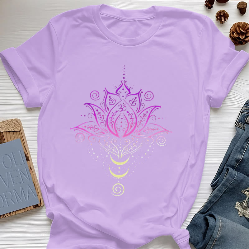 Maglietta Olivenorma OM Fiore di Loto - Viola - 2XL - image 23