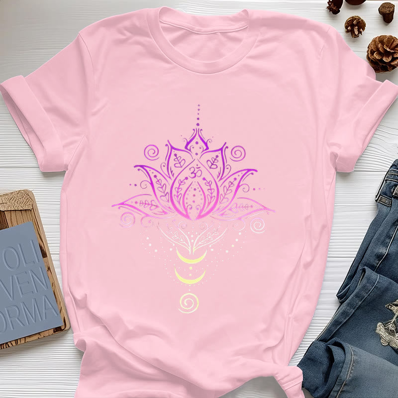Maglietta Olivenorma OM Fiore di Loto - Rosa - 2XL - image 20
