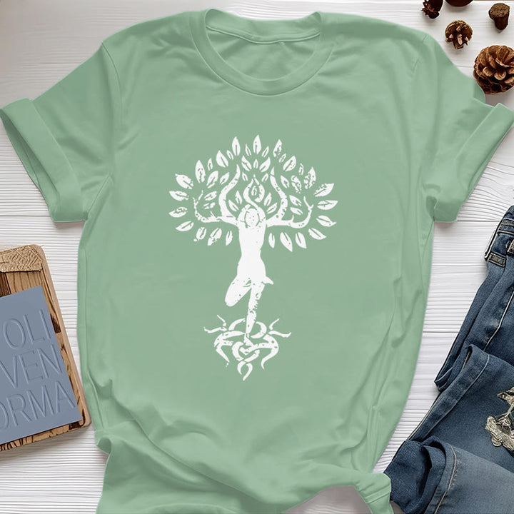 Maglietta Olivenorma Flower Zen Tree