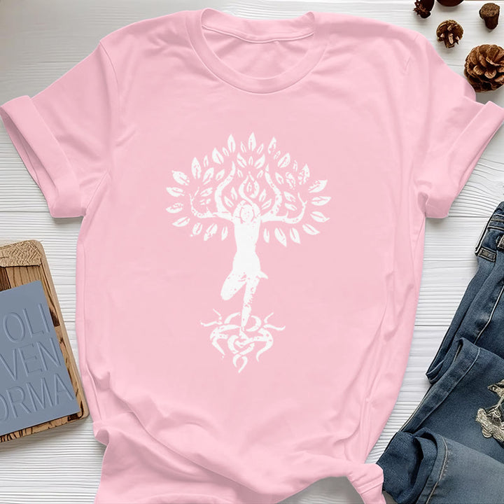 Maglietta Olivenorma Flower Zen Tree