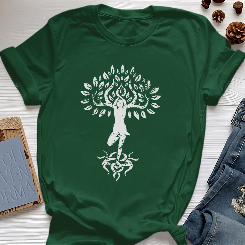 Maglietta Olivenorma Flower Zen Tree - Verde scuro - 2XL - image 26