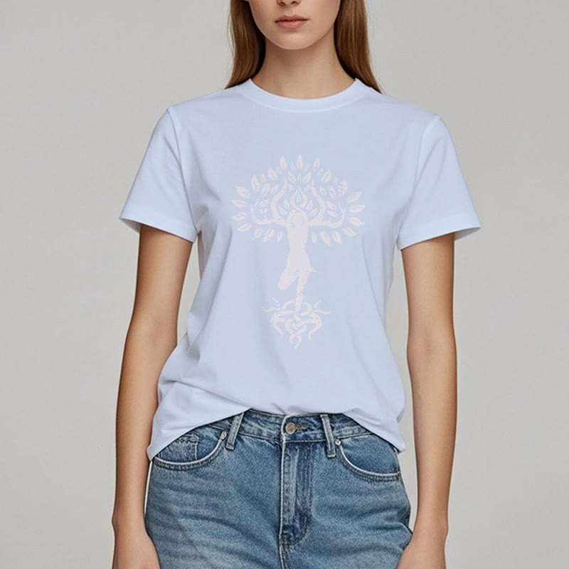 Maglietta Olivenorma Flower Zen Tree