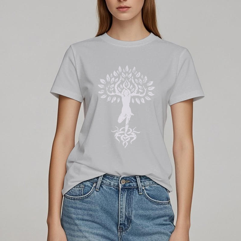 Maglietta Olivenorma Flower Zen Tree