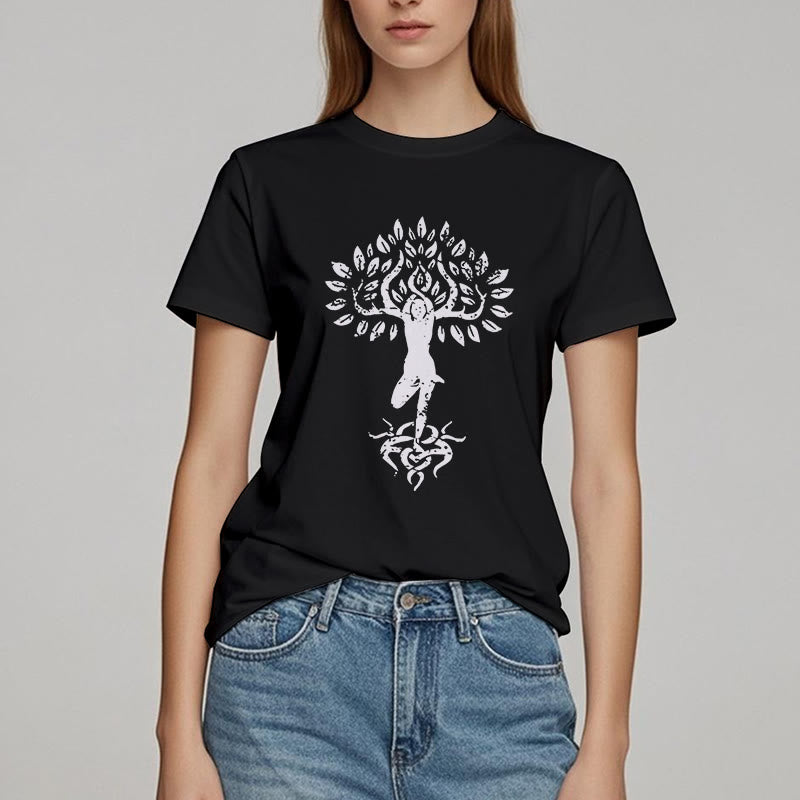 Maglietta Olivenorma Flower Zen Tree