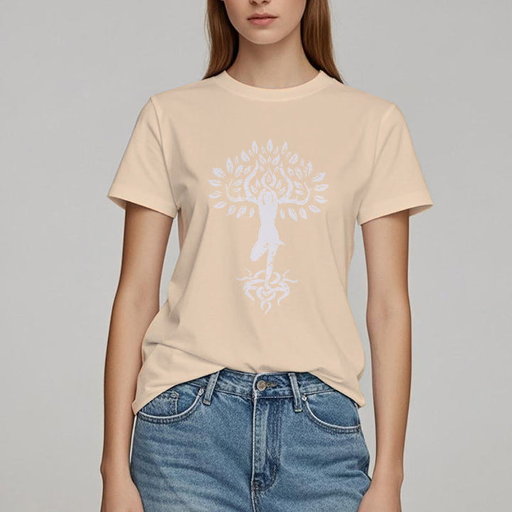 Maglietta Olivenorma Flower Zen Tree