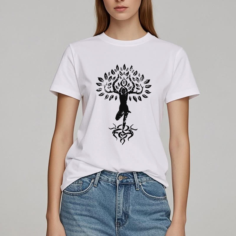 Maglietta Olivenorma Flower Zen Tree