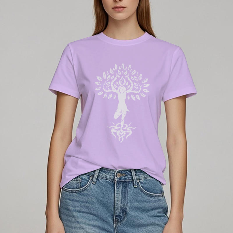 Maglietta Olivenorma Flower Zen Tree