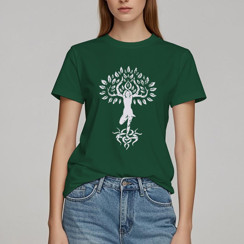 Maglietta Olivenorma Flower Zen Tree