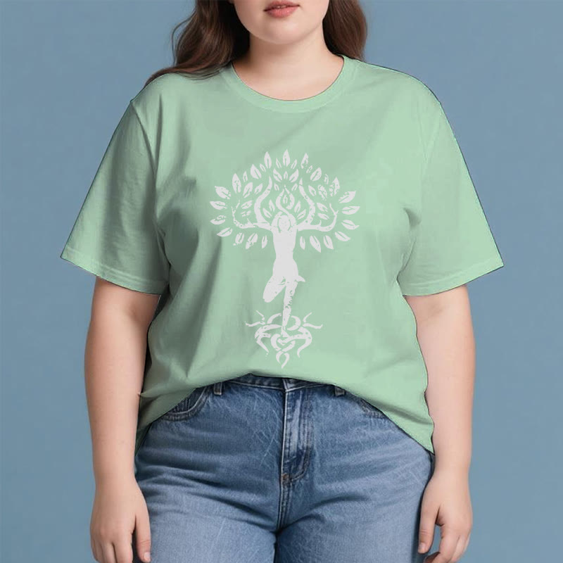 Maglietta Olivenorma Flower Zen Tree