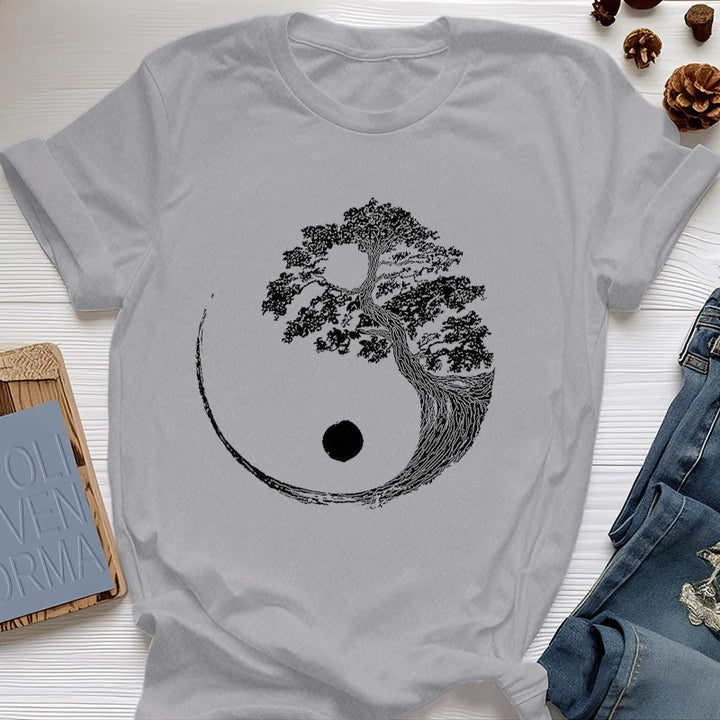 T-shirt Olivenorma Yin Yang Bonsai