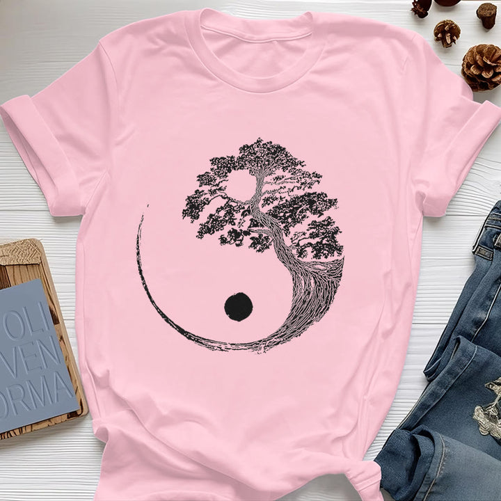 T-shirt Olivenorma Yin Yang Bonsai - Rosa - 2XL - image 18