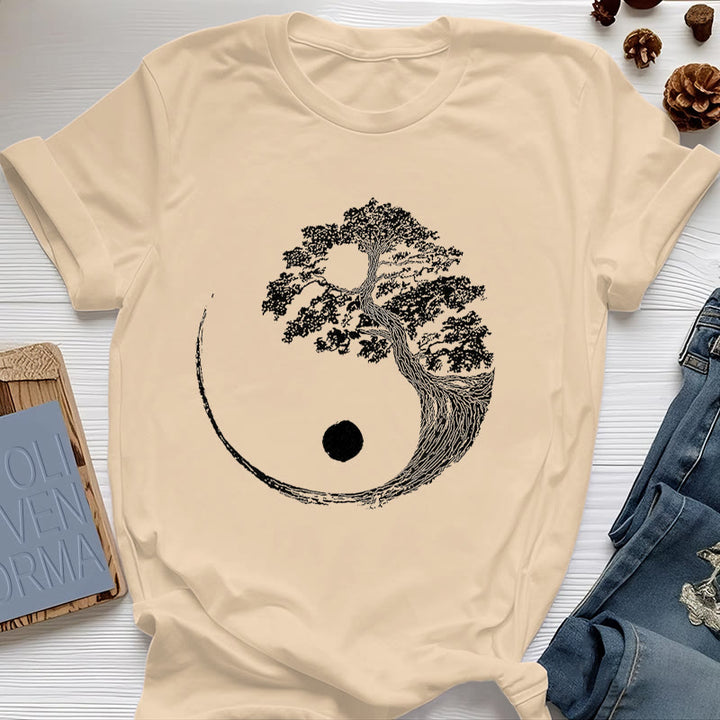 T-shirt Olivenorma Yin Yang Bonsai - Giallo - 2XL - image 12