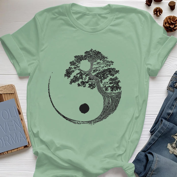 T-shirt Olivenorma Yin Yang Bonsai - Verde chiaro - 2XL - image 24