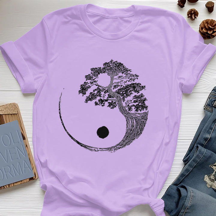 T-shirt Olivenorma Yin Yang Bonsai - Viola - 2XL - image 21