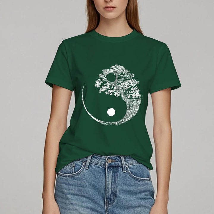 T-shirt Olivenorma Yin Yang Bonsai