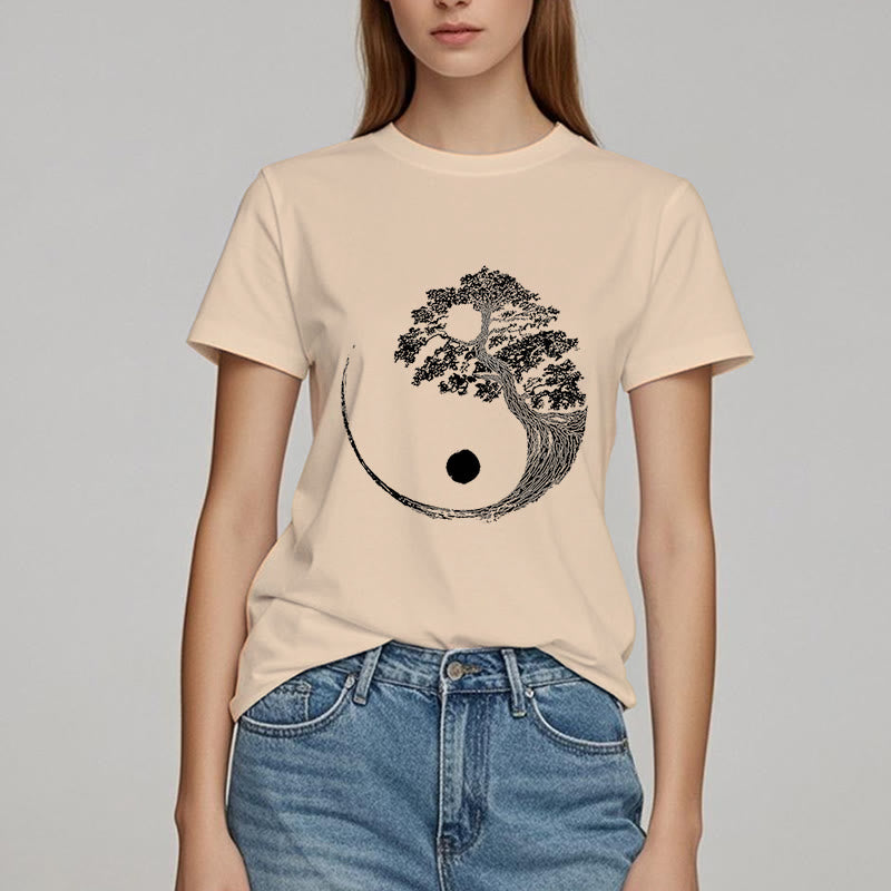 T-shirt Olivenorma Yin Yang Bonsai