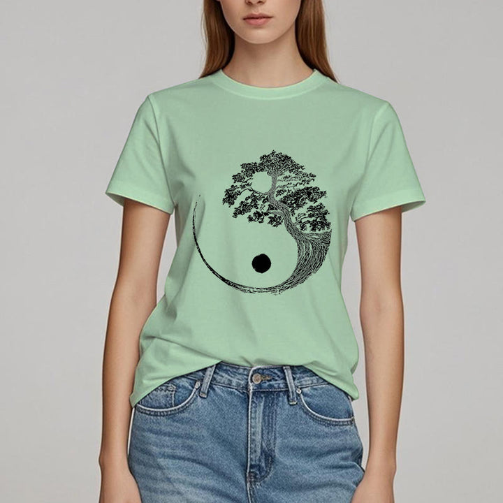 T-shirt Olivenorma Yin Yang Bonsai