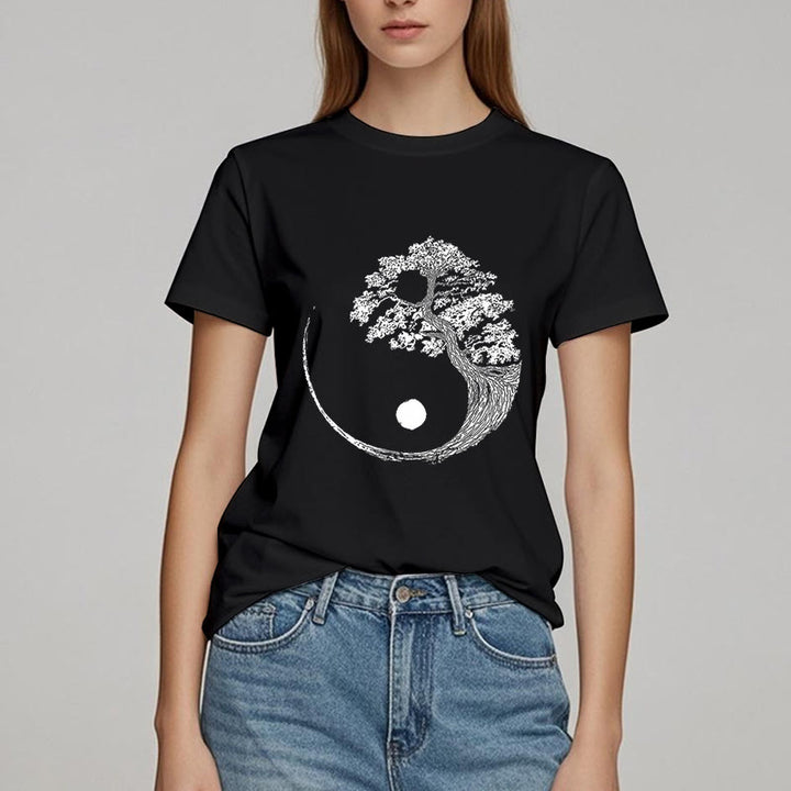 T-shirt Olivenorma Yin Yang Bonsai