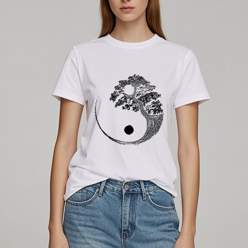 T-shirt Olivenorma Yin Yang Bonsai