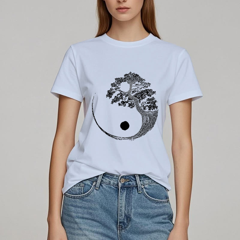 T-shirt Olivenorma Yin Yang Bonsai