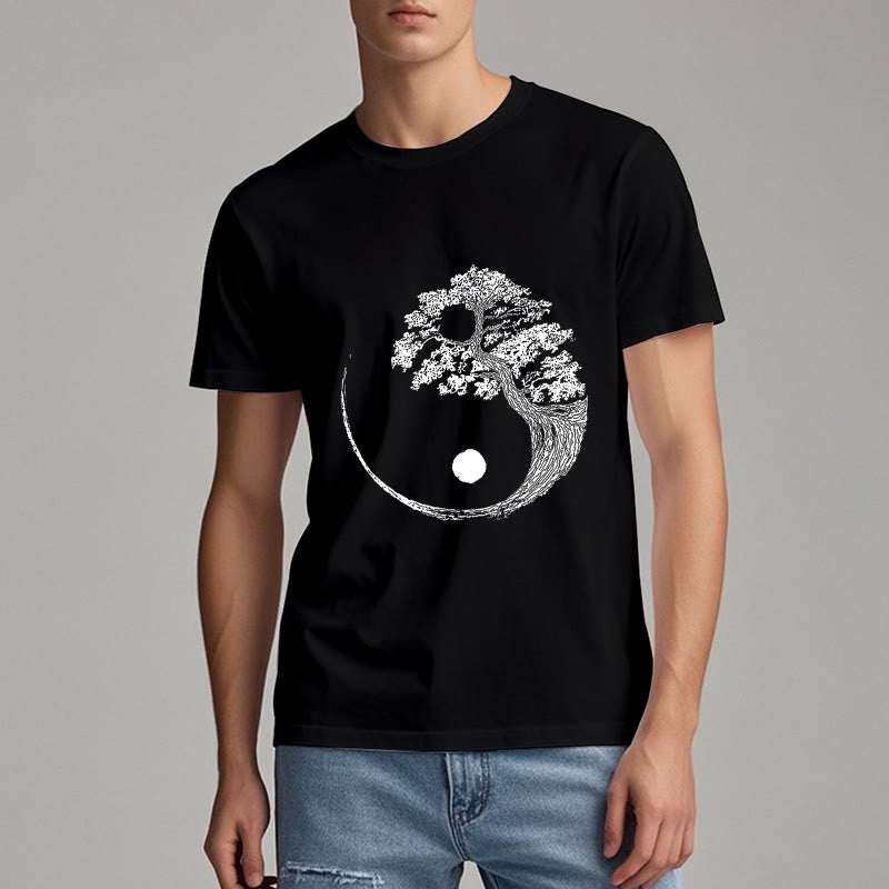 T-shirt Olivenorma Yin Yang Bonsai
