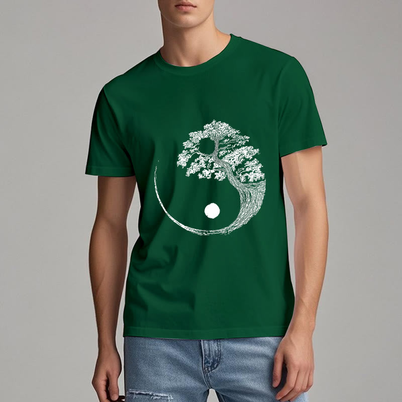 T-shirt Olivenorma Yin Yang Bonsai