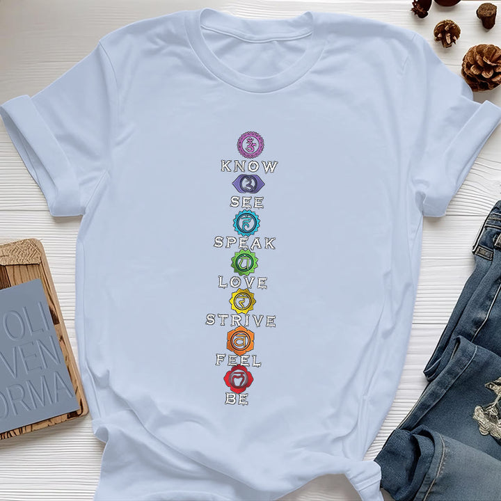 Maglietta Olivenorma Chakra List Tantric Hinduism - Blu - 2XL - image 15